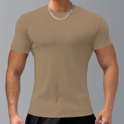 Men's Tight Short Sleeve T-Shirt, Athletic Casual Short Sleeve Top, Fitness Training Quick Dry Loose, Men's Fitness Clothing