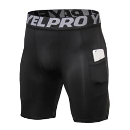 Sports Shorts Men Compression Running Shorts With Pocket Quick Dry Workout Gym Shorts Fitness Sport Leggings for Men