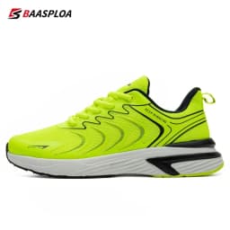Baasploa Men Running Shoes Lightweight Mesh Breathable Sport Shoes Male Fashion Comfort Casual Sneakers Non-slip