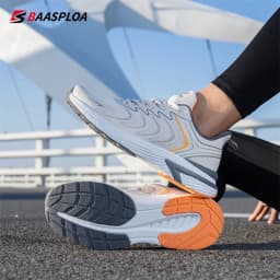 Baasploa Men Running Shoes Lightweight Mesh Breathable Sport Shoes Male Fashion Comfort Casual Sneakers Non-slip