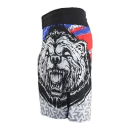 MMA Wolf Geometric Breathable Printing Fighting Shorts Muay Tha Kickboxing Shorts Cheap Sanda Pants Boxing mma Short Men