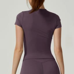 Seamless Gym Crop Top for Women Short Sleeve Yoga Top Running Sports T Shirts Fitness Workout Tee Sports Tops Activewear