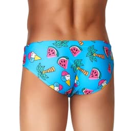 SEOBEAN Men's Low-Waist Quick-Dry Swim Briefs Sexy Stretch Bikini Trunks for Surfing And Beach Water Activities