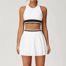 Fitness Yoga Set Women Tracksuit Gym Clothes Sports Bra 2 Piece Workout Sets Outfit Yoga Short Skirt Quick Drying Sportswear