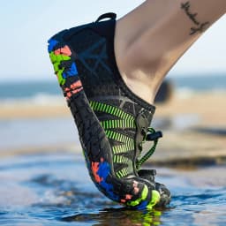 Unisex Aqua Shoes Men Women Outdoor Water Shoes Breathable Beach Quick-Dry Hiking Sneakers Five-Finger Wading Footwear Sports