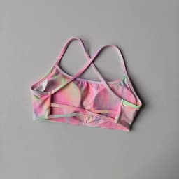 Women's Solid Color Fitness Bra Soft Cross Back Gym Sports Top with Chest Pad Push-Up Yoga Vest Sport Bra Yoga Gym Crop Top