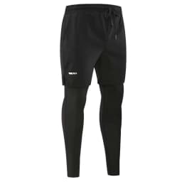 Men's Running Pants Compression Sport Tights 2 In 1 Quick Dry Fitness Gym Leggings Male Sportswear Workout Training Trousers