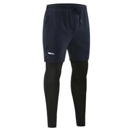 Men's Running Pants Compression Sport Tights 2 In 1 Quick Dry Fitness Gym Leggings Male Sportswear Workout Training Trousers