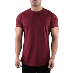 Men Summer Fitness Plain Gym T-shirt Clothing O-Neck Short Sleeve T shirt Cotton Slim Fit Tshirt Bodybuilding Workout Tees Tops