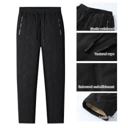 Winter Running Pant Cashmere Thicken Fleece Windproof Sweatpants Men Joggers Cotton Warm Pants Male Waterproof Thermal Trousers