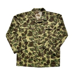 WW2 US Soldier Uniform Duck Hunting Double-sided Camo Coat HBT Soldier Vintage Soldier Uniform Vintage Camouflage Jacket