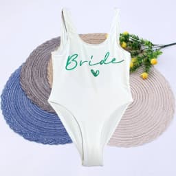 Women Bridal Bathing Suit Team Bride One-Piece Bachelorette Party Shower Hen Party Bridesmaid Swimsuit Girls Wedding Swimwear