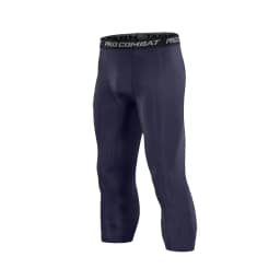 Men's Leggings Compression Pants Sports Leggings Basketball Quarter Shorts Quick Drying Running Training Stretch Fitness Pants
