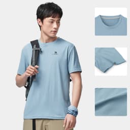 GOLDEN CAMEL Men and Women's T-shirts Moisture-absorbing Quick-dry Cotton t-shirt Short-sleeved Shirts Round Neck Sports Top