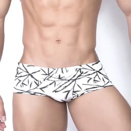 UXH Men Swimming Trunks Push-Up Swimwear Low Rise Swimsuits Surfing Beach Spandex Shorts Dry Fit Swim Pants