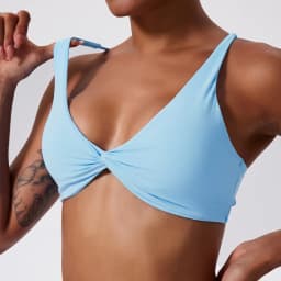 Hearuisavy Summer Sports Bra Shockproof Push Up Gym Top Women Quick-Dry Yoga Clothes Pleated Design Brassiere Workout Crop Top