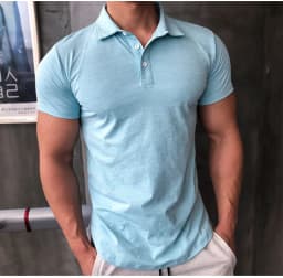 Mens Training Fitness Polo Shirts 2026 Quick Dry Basketball Short Sleeve Male Running Jogging T Stand collar Workout Gym Tees