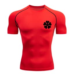 Bull Print Compression Shirts for Men Athletic Quick Dry Tshirt Tees Tops Summer Short Sleeve Rash Guard Gym Workout Undershirts