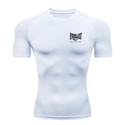 New Men's Running Compression T-Shirt Short Sleeve Gym Workout Shirts Fitness Shirts Men's Jogging Sportswear Sweatshirts