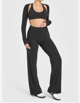Womens Straight Leg Pants – High Waisted Wide Leg Yoga Pants Breathable Loose Baggy Sweatpants for Gym Running Casual Wear