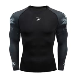 Men Running Compression T-shirt Long Sleeve Sport Tees Gym Fitness Sportshirts Male Jogging Sportswear Homme Athletic Shirt Tops
