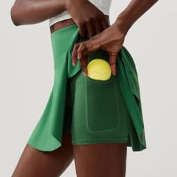 Women Summer Tennis Skirt Solid Color High Waist Pocket Running Skirt Breathable Quick Dry Gym Shorts Female Golf Sportswear