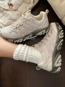 Golden Camel Non-slip Women Hiking Shoes Breathable Outdoor Anti Slip Splashproof Climbing Men Sneaker Tourism Mountain Shoes