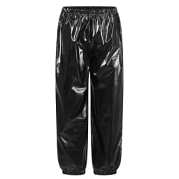 Kids Boys Girls Metallic Harem Pants Jazz Dance Costumes Elastic Waistband Shiny Trousers for Modern Hip Hop Street Dancewear