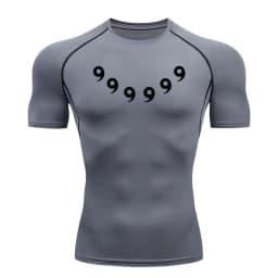 Anime Compression Set Running Sport Fitness Suit for Men Quick Dry Compression Shirt+Gym Shorts 2PCS Workout Summer Sportwear