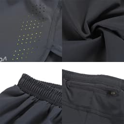 Lixada Men's 2-in-1 Running Shorts Quick Drying Breathable Active Training Exercise Jogging Cycling Shorts with Longer Liner