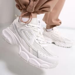 Baasploa Women Retro Running Shoes Outdoor Mesh Lace Up Jogging Sports Shoes Female Casual Lightweight Breathable Non-slip Shoes