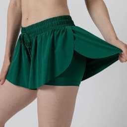 Girls Flowy Shorts Butterfly Shorts With Pocket 2-in-1 Athletic Biker Running 5-12 Years For Kids Active Workout Sports Tennis