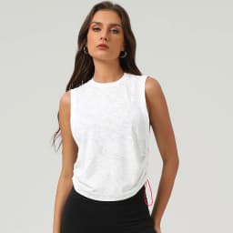 Women Sleeveless Yoga Shirt Summer Solid Color Loose Running Top Breathable Quick Dry Gym Vest Female Sportswear Workout Clothes