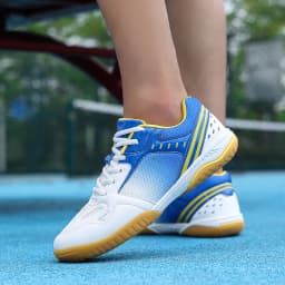 Unisex Trendy Professional Volleyball Badminton Tennis Shoes Comfy Non Slip Durable Lace Up Rubber Sole Couple Shoes Sneakers