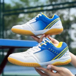 Unisex Trendy Professional Volleyball Badminton Tennis Shoes Comfy Non Slip Durable Lace Up Rubber Sole Couple Shoes Sneakers