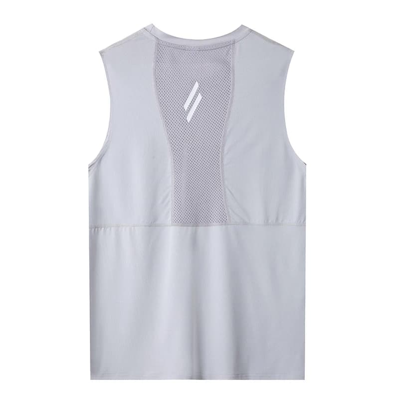 Mens Gym Tank Top Men Fitness Sleeveless Shirt Male Mesh Breathable Fitness Sports Vest Undershirt Gyms Running Vest Men