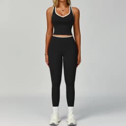 Gym Tracksuit Yoga Set 2 Pieces Workout Outfits Fitness Sportswear High Waist Leggings Sports Bra Athletic Wear Women Clothes