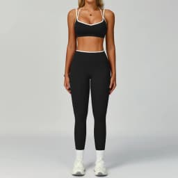 Gym Tracksuit Yoga Set 2 Pieces Workout Outfits Fitness Sportswear High Waist Leggings Sports Bra Athletic Wear Women Clothes