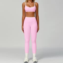 Gym Tracksuit Yoga Set 2 Pieces Workout Outfits Fitness Sportswear High Waist Leggings Sports Bra Athletic Wear Women Clothes