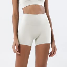 Women Nylon Shorts Gym Yoga Sports Women's Cycling Shorts High Waist Elastic Tight Breathable No Awkward Lines Woman Clothing