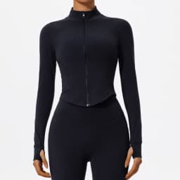 Hearuisavy Summer Ultra-Soft Fabrics Tight Sports Jackets Women Zipper Gym Yoga Clothes Female Quick-Dry Long Sleeve Sportswear