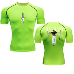 Anime Compression Shirt Men Print Breathable Football Fitness Tight Sportswear Althletic Quick Dry Rash Guard Gym Riding Tops