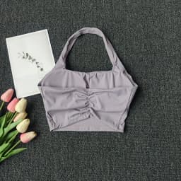 Halter Neck Sports Vest Chest Pads Shockproof Gathering Quick-Drying Fitness Yoga Top Beautiful Back Design Women's Underwe