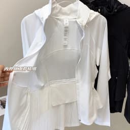 Sun Protection Women's Sports Jacket Set Lightweight Breathable Hooded Outerwear Suitable for Yoga, Fitness