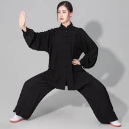 Women's Men's Soft Cotton Tai Chi Suit Kung Fu Wushu Martial Arts Uniform Wing Chun Jacket Pants