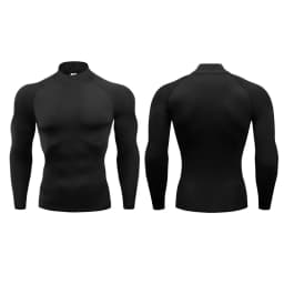 Men Running T-shirts Compression Long Sleeve Sport Shirts Fitness Tight Training Jogging Tees Gym Sportswear Quick Dry Rashgard