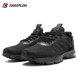 Baasploa Men Sneakers Outdoor Casual Lightweight Breathable Tennis Shoes Male Fashion Designer Mesh Professional Running Shoes
