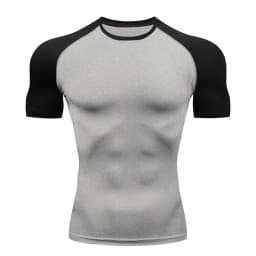 Men's Compression Shirts Summer Short Sleeves Tees T-shirt Gym Workout Fitness Running Tops Undershirts Baselayer Sportswear