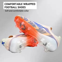 Upgraded Wear Resistant AG FG Football Shoes Skin-friendly PU Fabric Hard TPU Stud Stable Support Outdoor Natural Grass Sports