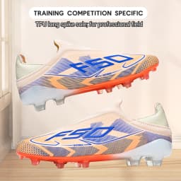 Upgraded Wear Resistant AG FG Football Shoes Skin-friendly PU Fabric Hard TPU Stud Stable Support Outdoor Natural Grass Sports